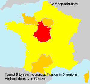 Surname Lyssenko in France Surname Lyssenko in France