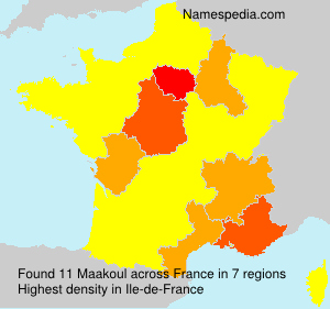 Surname Maakoul in France Surname Maakoul in France