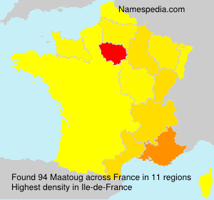 Surname Maatoug in France Surname Maatoug in France