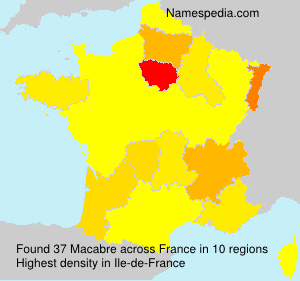Surname Macabre in France Surname Macabre in France