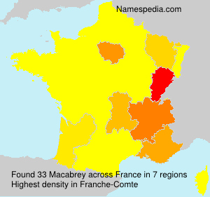 Surname Macabrey in France Surname Macabrey in France
