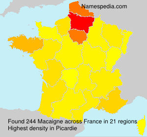 Surname Macaigne in France