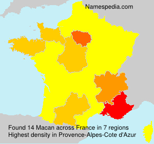 Surname Macan in France Surname Macan in France