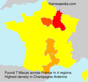 Surname Macas in France Surname Macas in France