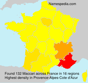 Surname Maccari in France Surname Maccari in France