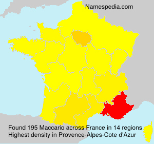 Surname Maccario in France Surname Maccario in France