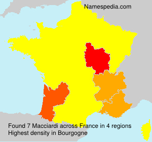 Surname Macciardi in France Surname Macciardi in France