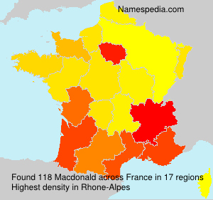 Surname Macdonald in France Surname Macdonald in France