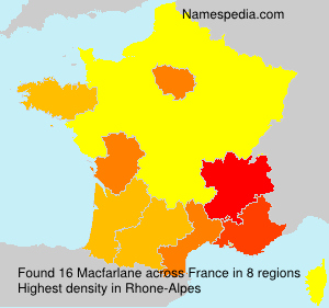 Surname Macfarlane in France Surname Macfarlane in France