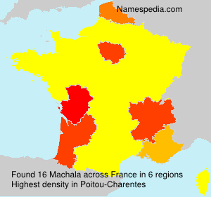 Surname Machala in France Surname Machala in France