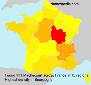 Surname Machecourt in France Surname Machecourt in France