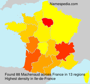 Surname Machenaud in France Surname Machenaud in France