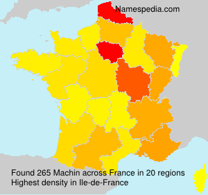 Surname Machin in France Surname Machin in France