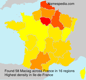 Surname Maciag in France Surname Maciag in France