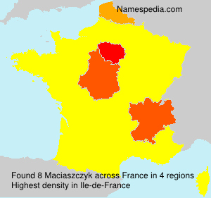 Surname Maciaszczyk in France Surname Maciaszczyk in France
