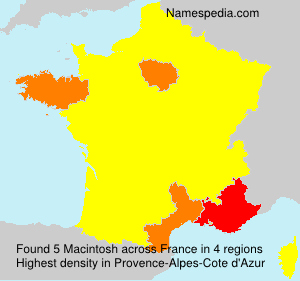 Surname Macintosh in France Surname Macintosh in France
