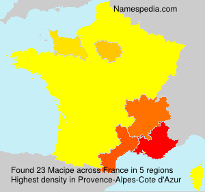 Surname Macipe in France Surname Macipe in France