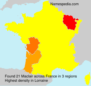 Surname Maclair in France Surname Maclair in France