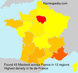Surname Macleod in France Surname Macleod in France