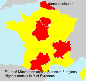 Surname Macmahon in France Surname Macmahon in France