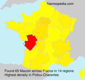 Surname Macoin in France Surname Macoin in France