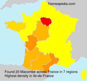 Surname Macombe in France Surname Macombe in France