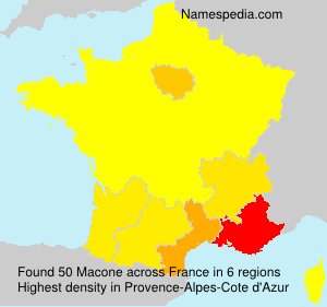 Surname Macone in France Surname Macone in France
