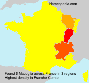 Surname Macuglia in France Surname Macuglia in France