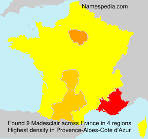 Surname Madesclair in France Surname Madesclair in France