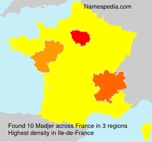 Surname Madjer in France Surname Madjer in France