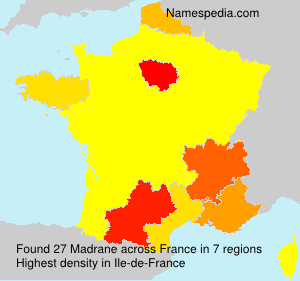 Surname Madrane in France Surname Madrane in France