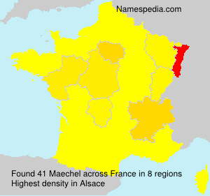 Surname Maechel in France Surname Maechel in France