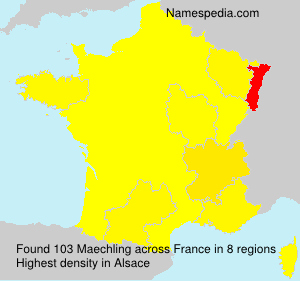 Surname Maechling in France Surname Maechling in France