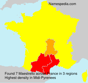 Surname Maestrello in France Surname Maestrello in France