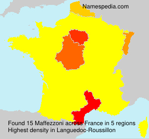 Surname Maffezzoni in France Surname Maffezzoni in France