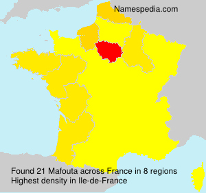 Surname Mafouta in France Surname Mafouta in France