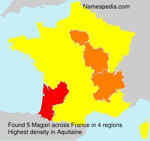 Surname Magari in France Surname Magari in France