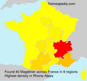 Surname Magdinier in France Surname Magdinier in France
