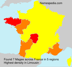 Surname Magee in France Surname Magee in France