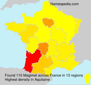 Surname Magimel in France Surname Magimel in France