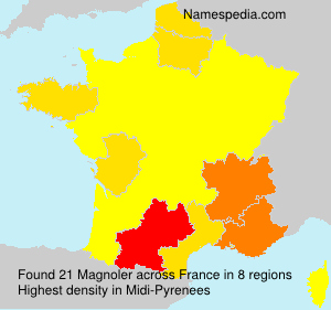Surname Magnoler in France Surname Magnoler in France