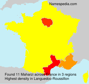 Surname Maharzi in France Surname Maharzi in France