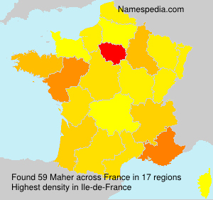 Surname Maher in France Surname Maher in France