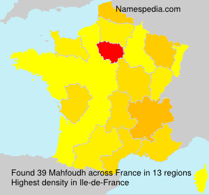 Surname Mahfoudh in France Surname Mahfoudh in France