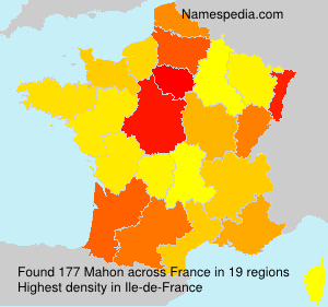 Surname Mahon in France Surname Mahon in France