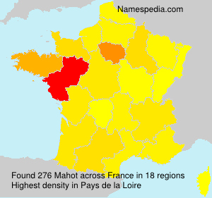 Surname Mahot in France Surname Mahot in France