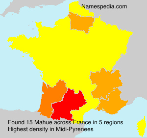 Surname Mahue in France Surname Mahue in France