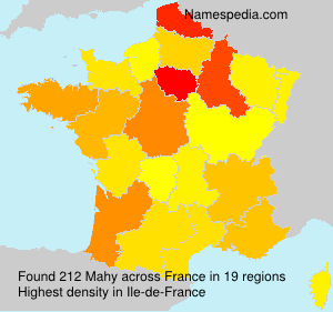 Surname Mahy in France Surname Mahy in France