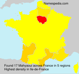 Surname Mahyaoui in France Surname Mahyaoui in France