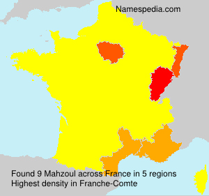 Surname Mahzoul in France Surname Mahzoul in France
